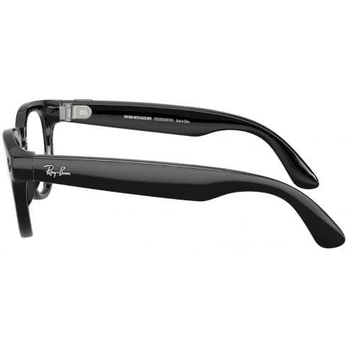 Умные очки Ray-Ban Meta* Headliner Gen 2 Shiny Black, Фотохромные линзы Graphite Green Transitions (RW4013), размер L